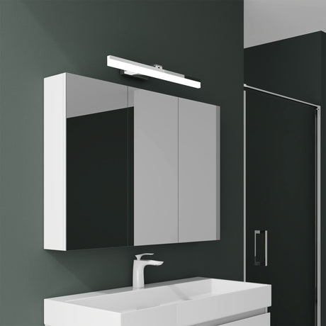 glasvilla Spiegelschrank Bad mit Beleuchtung Badschrank mit SpiegellampeSpiegelleuchte 180° Drehbar LED Badlampe Luxaris