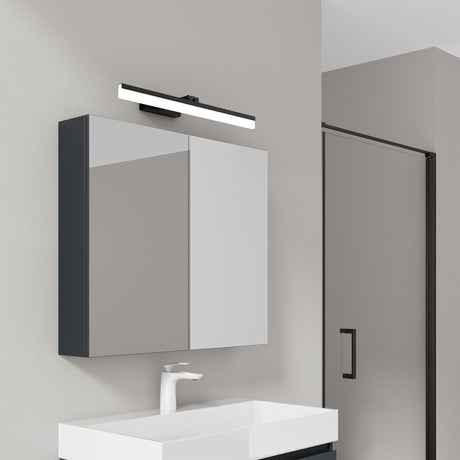 glasvilla Spiegelschrank Bad mit Beleuchtung Badschrank mit SpiegellampeSpiegelleuchte 180° Drehbar LED Badlampe Luxaris
