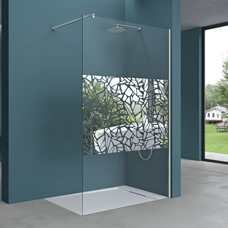 glasvilla Duschwand para ducha Duschabtrennung Walk-In ESG-Sicherheitsglas 10mm NANO Glas BRAM1&3 Bremen2DM