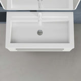 glasvilla Badmöbel-Set Waschbeckenunterschrank Waschtisch mit Unterschrank inkl. Mineralguss-Waschbecken Quadratto
