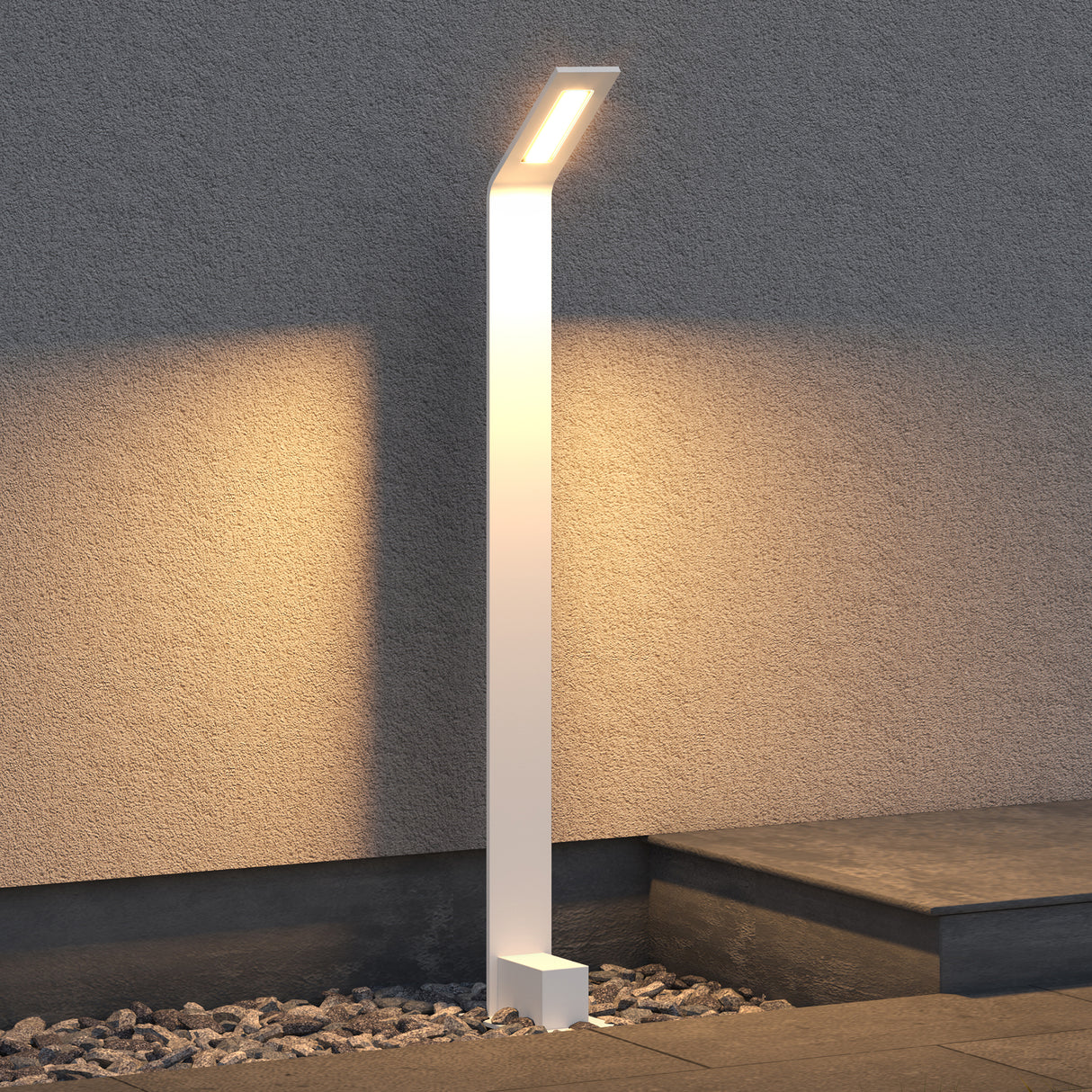 éclairage extérieur glasvilla IP65 éclairage de chemin extérieur | Borne lumineuse pour jardin, lampadaire 3000K, lampe de jardin | Lampe d'extérieur lampadaire 6W Scout 