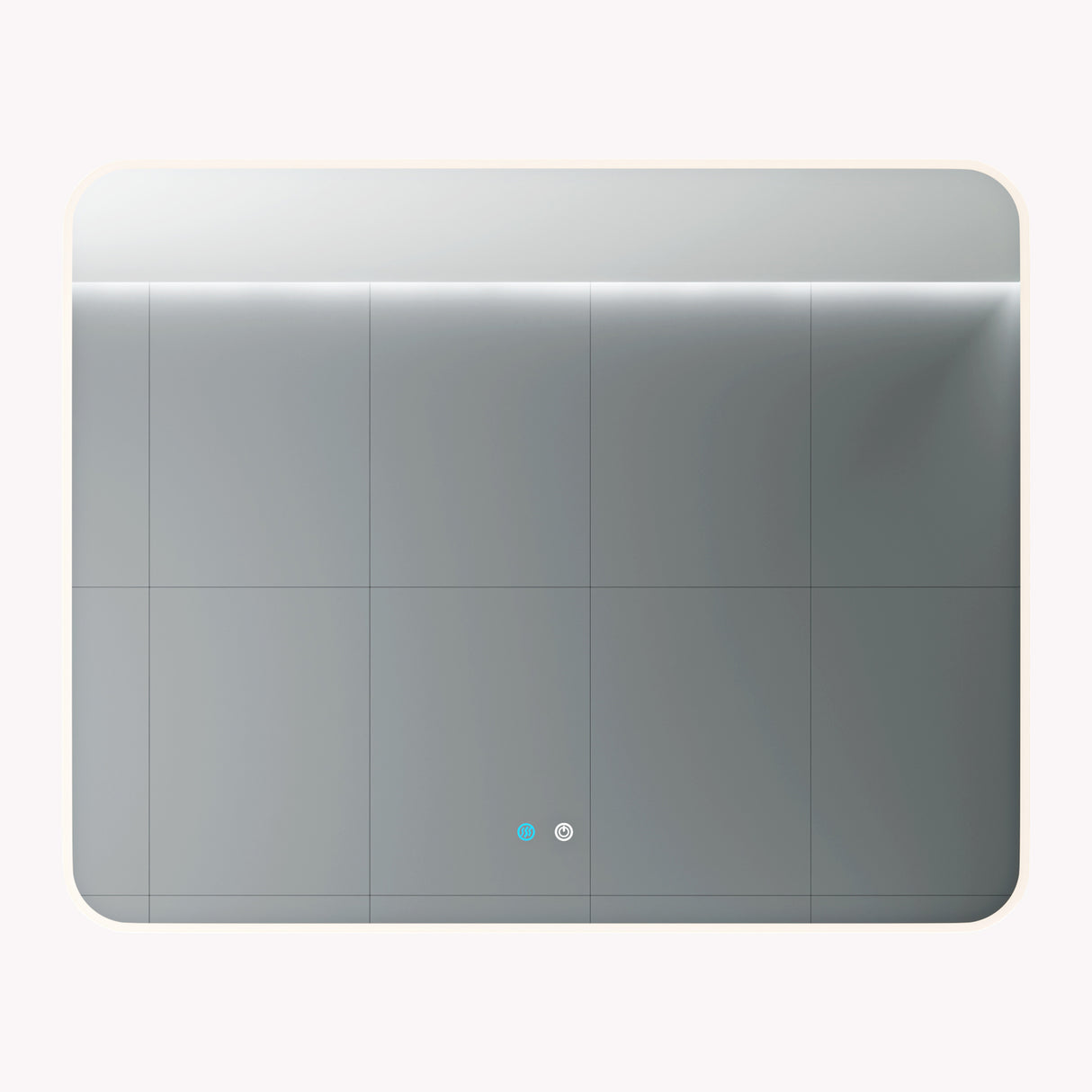 glasvilla Specchio da Bagno Appeso Specchio a LED con Interruttore Touch Specchio da Parete per Il Trucco Anti-Appannamento