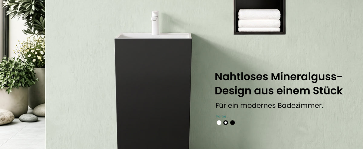 lavabo de diseño glasvilla freestanding Col34 de mineral compuesto