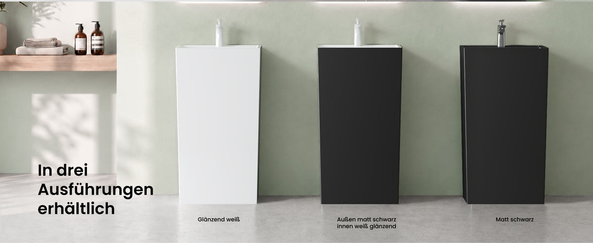 lavabo de diseño glasvilla freestanding Col34 de mineral compuesto