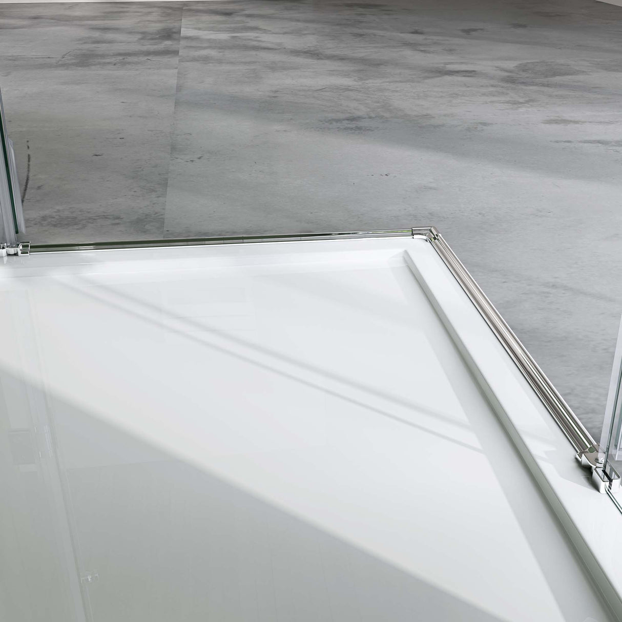 galsvilla Eckeinstieg Duschkabine Duschabtrennung Klarglas 6mm ESG-Sicherheitsglas & Lotuseffekt 2 Pendeltüren  R01k