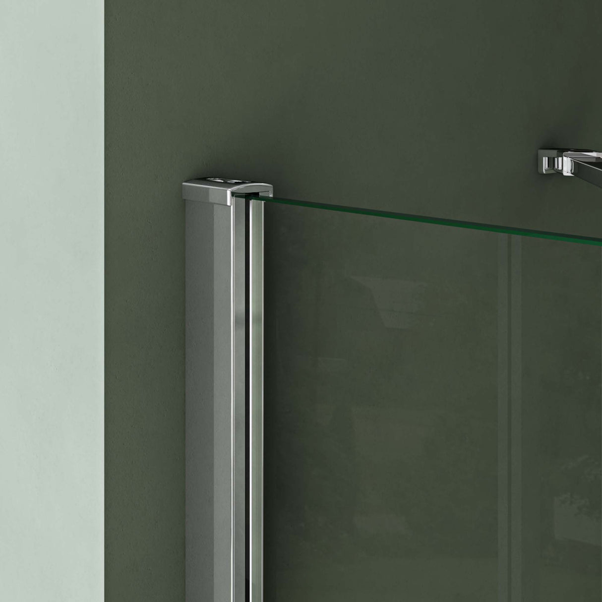 galsvilla Eckeinstieg Duschkabine Duschabtrennung Klarglas 6mm ESG-Sicherheitsglas & Lotuseffekt 2 Pendeltüren  R01k