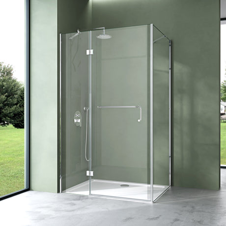 glasvilla Duschkabine Duschtrennwand 6mm ESG-Sicherheitsglas mit Lotus-Effekt & schmutzabweisender Nano-Beschichtung Echtglas-Dusche R04k