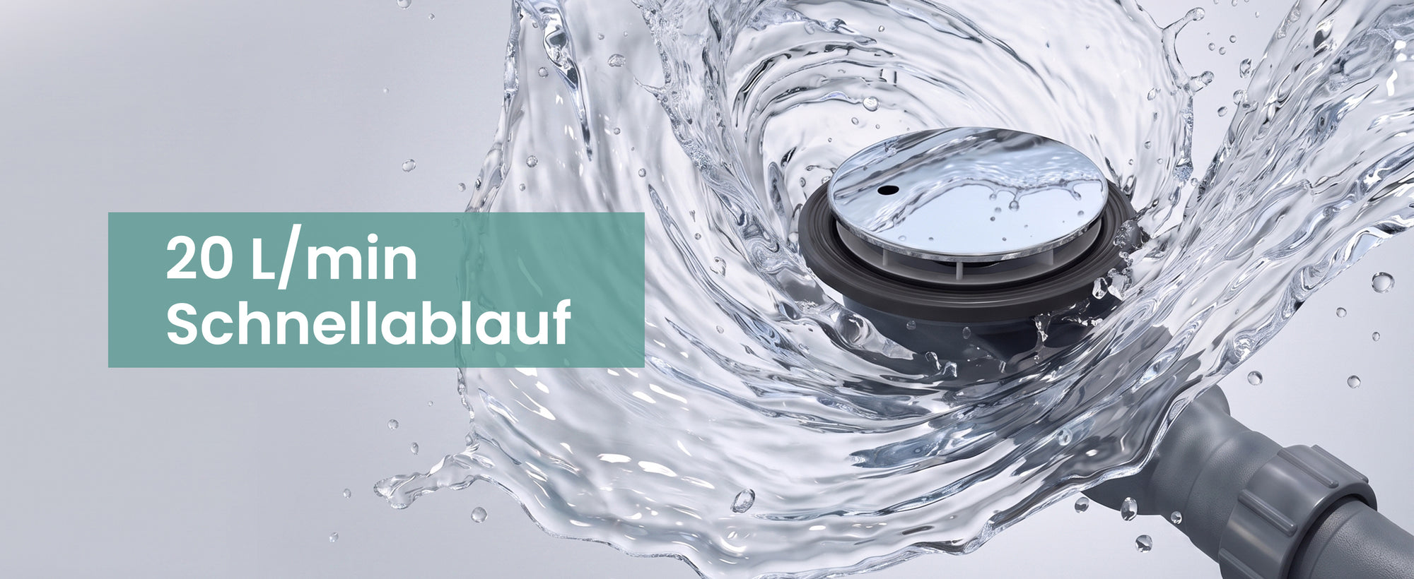 glasvilla Bonde de Douche pour Receveur de Douche Diamètre de la Douche 40 mm Trou d’Évacuation 90 mm AL001