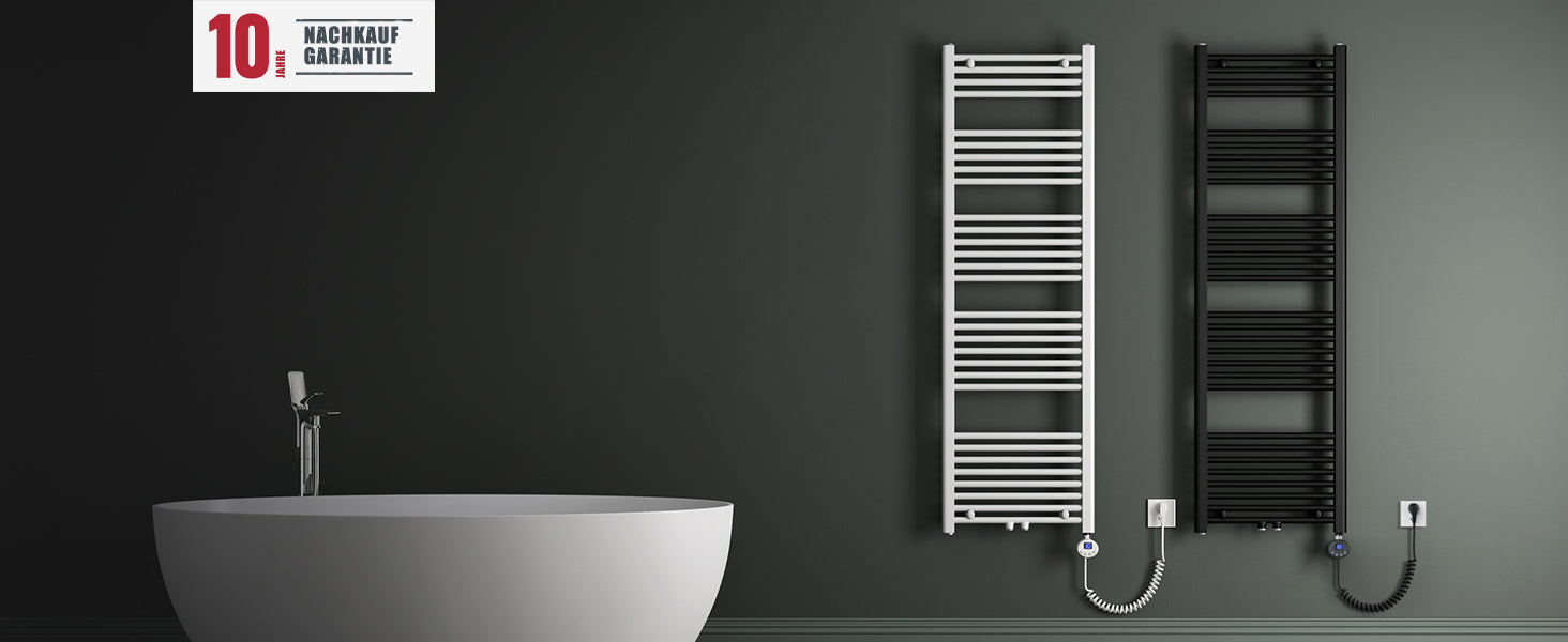 glasvilla Radiateur de Salle de Bain Design Raccordement Latéral et Central Sèche-Serviettes Tubulaire RHE