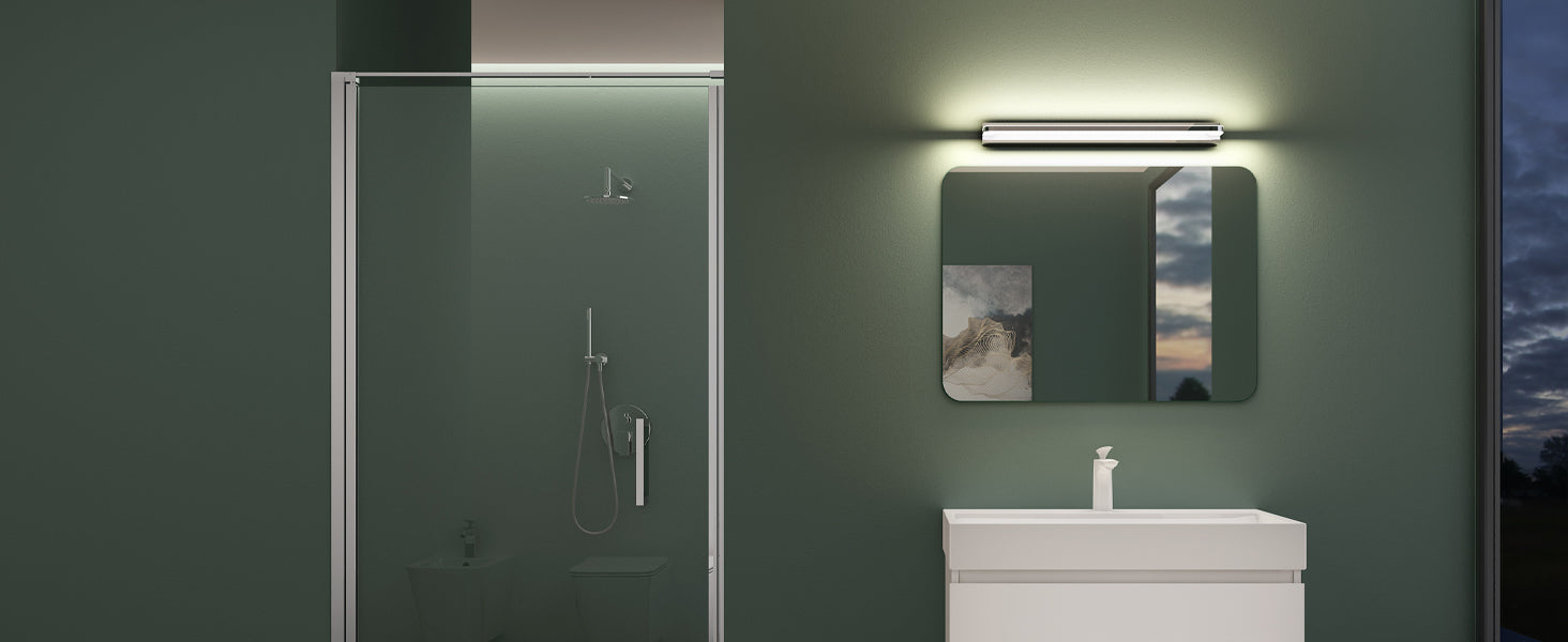 glasvilla Spiegelleuchte  LED Badlampe | Spiegellampe, 4000K Badezimmer Lampe | LED Wandleuchte  SparkLuxe