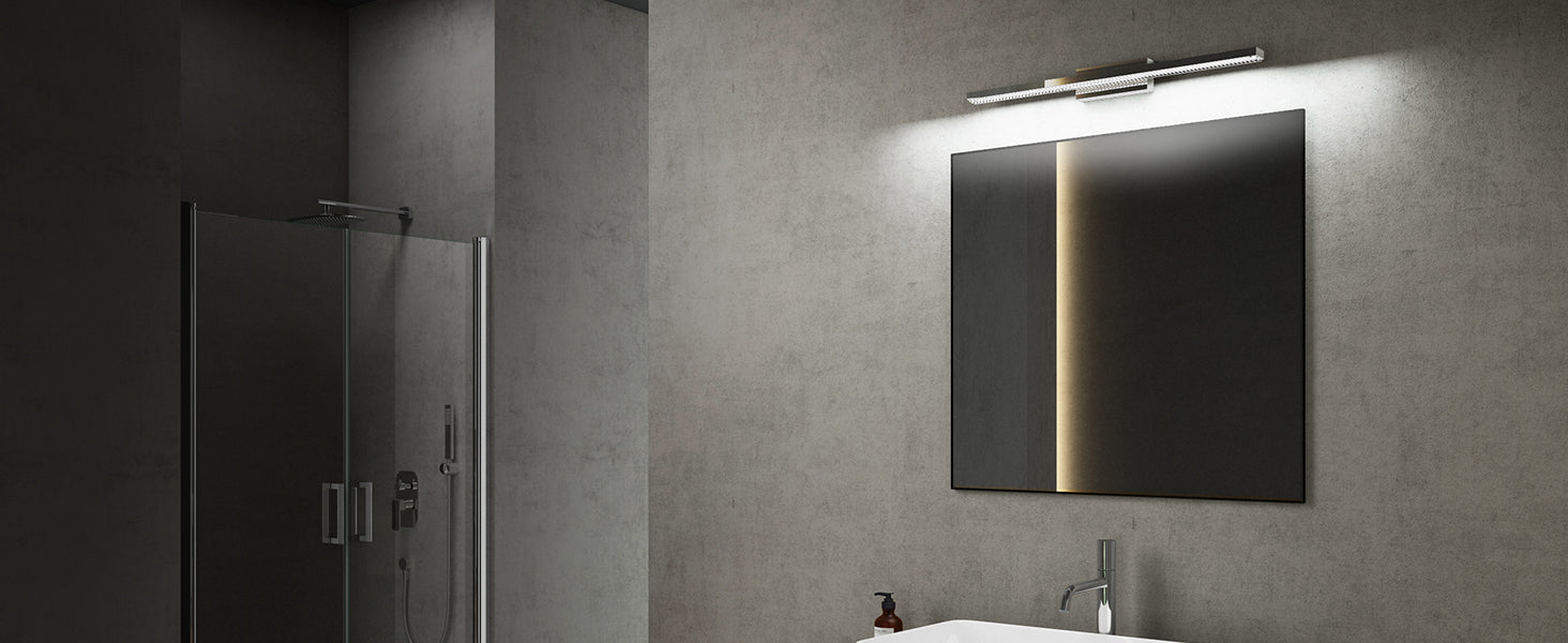 glasvilla Lampada da Specchio LED per Bagno | Lampada a Specchio 6000K, Illuminazione da Parete 14W per Trucco Leuchtschein