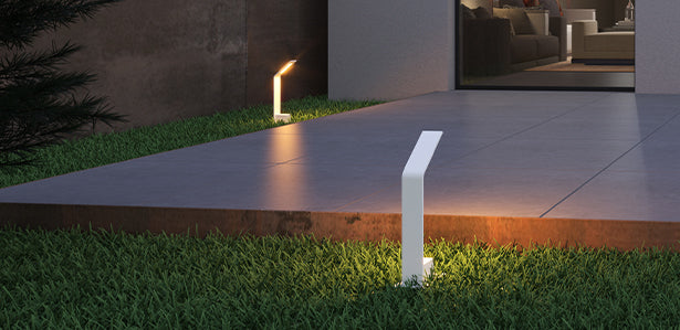glasvilla Éclairage Extérieur IP65 | Éclairage de Chemin Extérieur | Borne Lumineuse pour Jardin, Lampadaire 3000K | Lampe d’Extérieur Lampadaire 6W Pfadfinder