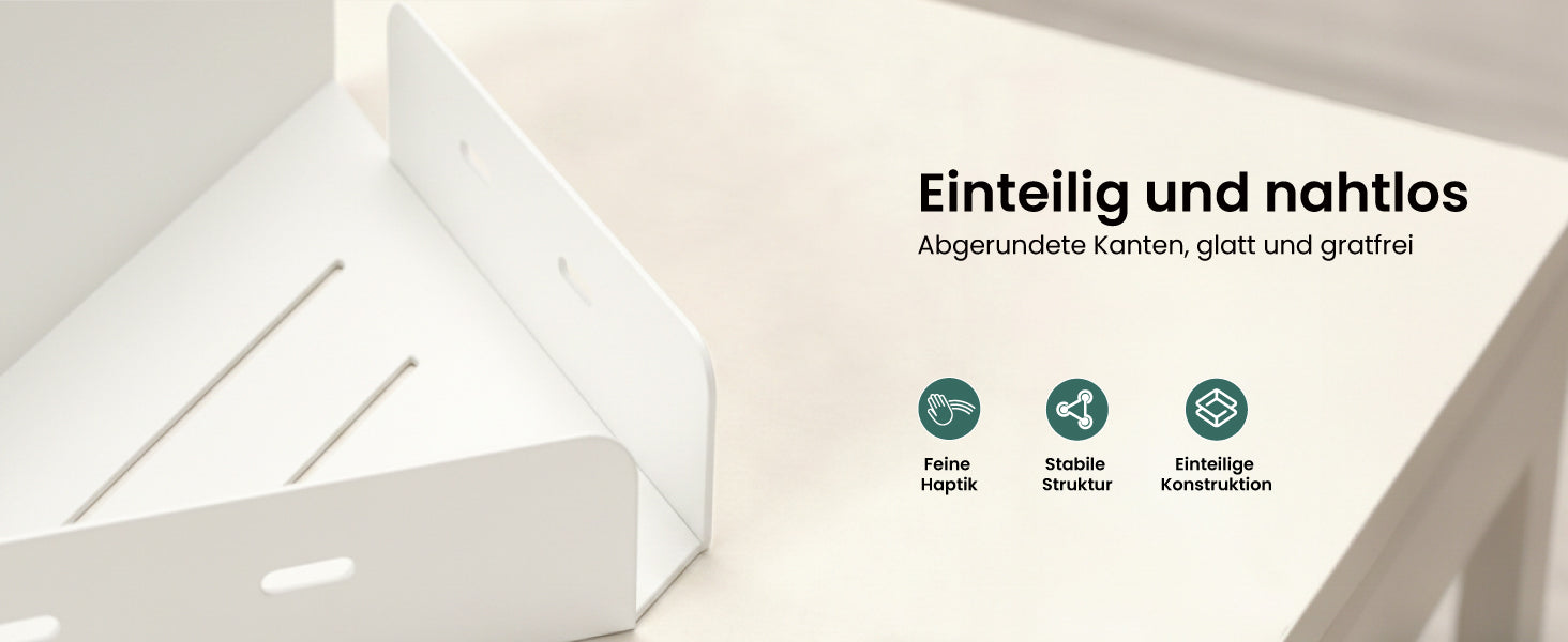 glasvilla Étagère de douche à percer ou à coller, Étagère d'angle pour douche, Étagère murale de salle de bain pour le bain et la cuisine, Reglo-07