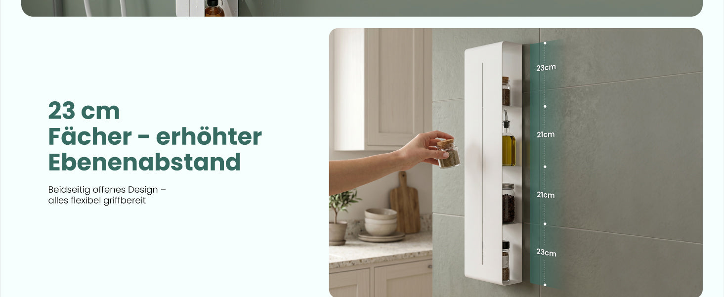 Glasvilla Duschregal mit 4 Ablagen, Duschablage schmal, Wandregal Shampoo Halterung für Dusche, Badezimmer Organizer  Reglo-16