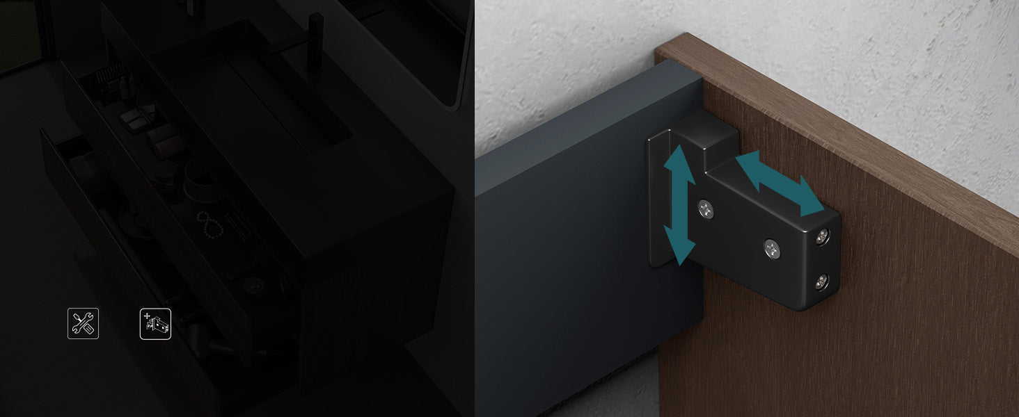 glasvilla Ensemble de Meubles de Salle de Bain 120 cm | Meuble Vasque avec Meuble Bas Deep
