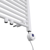 Élément chauffant Glasvilla avec thermostat, élément chauffant électrique avec écran LCD, cartouche chauffante en acier inoxydable, élément chauffant pour radiateurs de salle de bain, sèche-serviettes