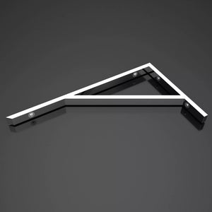 glasvilla Design Wandkonsole aus Edelstahl Waschtisch Halterung WH02