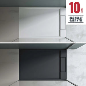 glasvilla Receveur de Douche Bac à Douche Rectangulaire 70-160 cm en Solid Surface Geoma