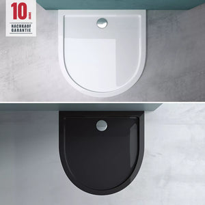 Receveur de douche Glasvilla en acrylique, forme : demi-cercle, Faro4