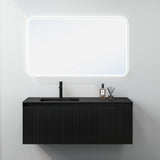 glasvilla Design Badmöbel Set Waschtisch mit Unterschrank Waschbeckenunterschrank 120cm mit Softclose Schubladen inkl. Mineralguss Waschbecken Santa