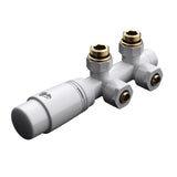 Robinet de radiateur Glasvilla avec régulateur et réglage de la température de 6° à 28° et robinet thermostatique